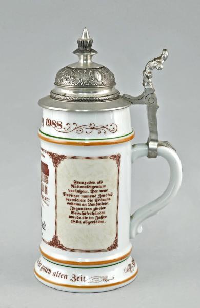 Sammler-Bierkrug Saarfürst Merzig Jahreskrug 1988