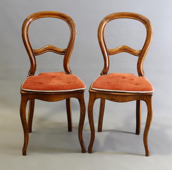 Paar Salonstühle Spätbiedermeier