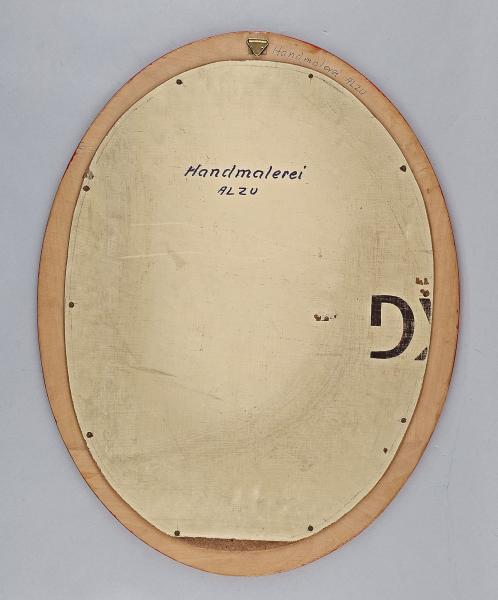ovaler Spiegel Bauernmalerei