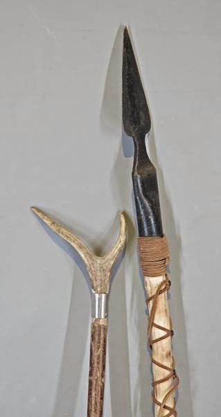 Saufeder und Geweih-Zielstock