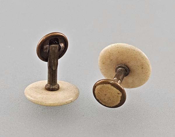Paar Manschettenknöpfe Bakelit Vintage D1,2cm