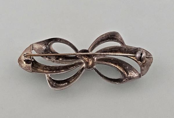 Silber-Brosche Schleife