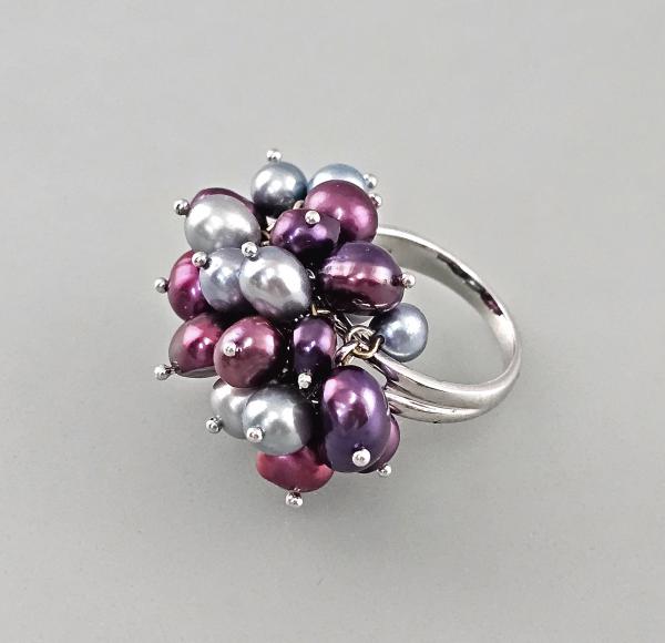 Silberner Perlen-Ring