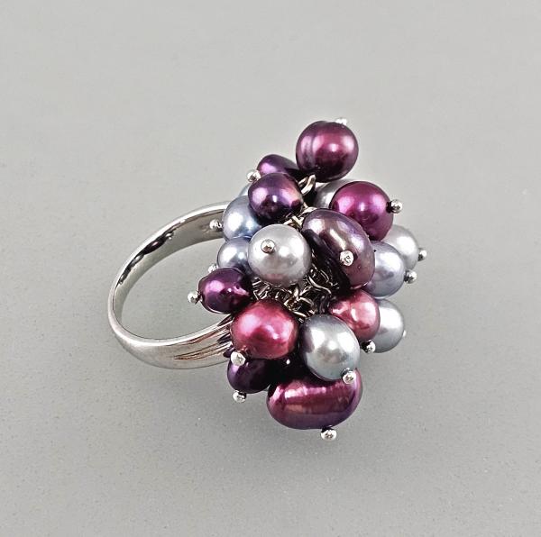 Silberner Perlen-Ring