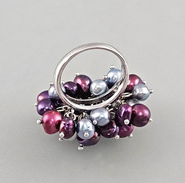 Silberner Perlen-Ring