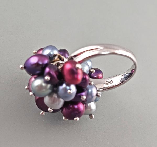 Silberner Perlen-Ring