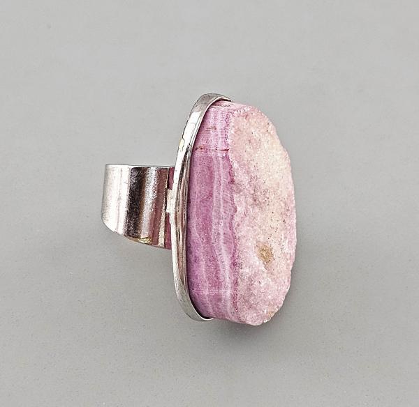 Üppiger Rosenquarz-Ring