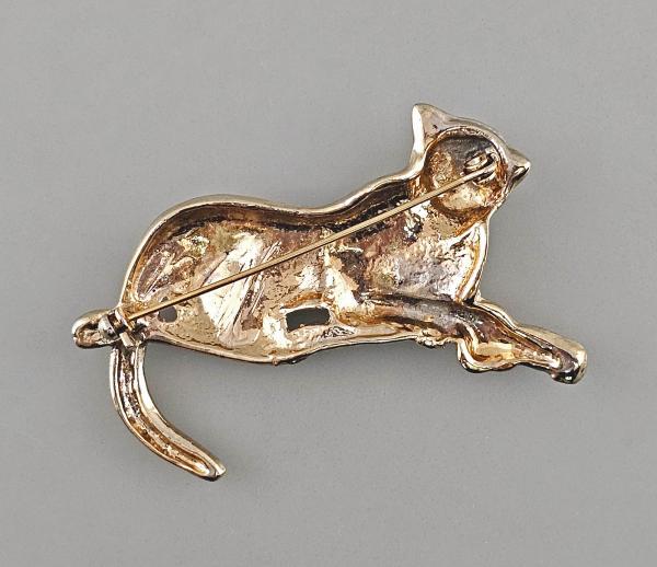 Modeschmuck-Brosche Vintage Leopard