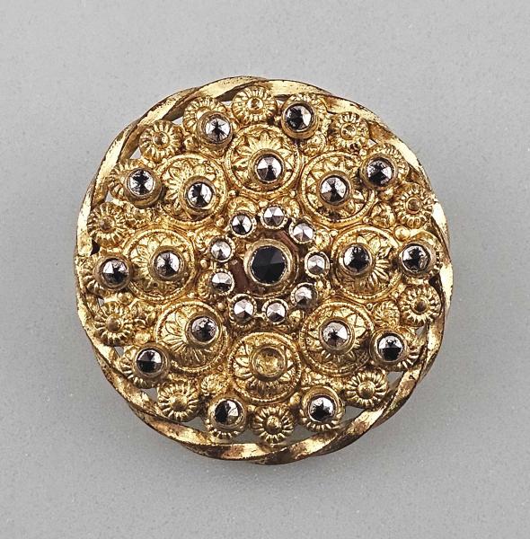 Modeschmuck-Brosche Vintage Markasiten antik