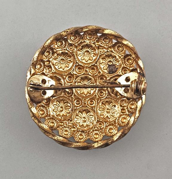 Modeschmuck-Brosche Vintage Markasiten antik
