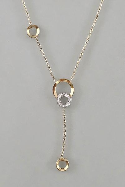 Gold-Garnitur Armband Ohrstecker Collier