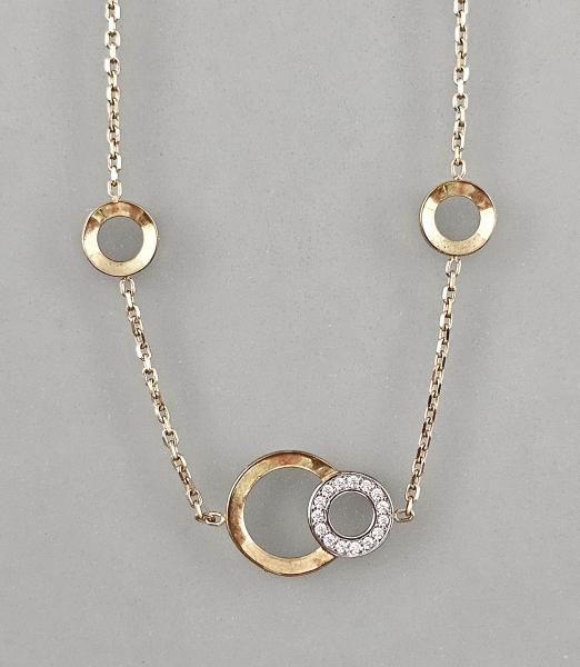 Gold-Garnitur Armband Ohrstecker Collier
