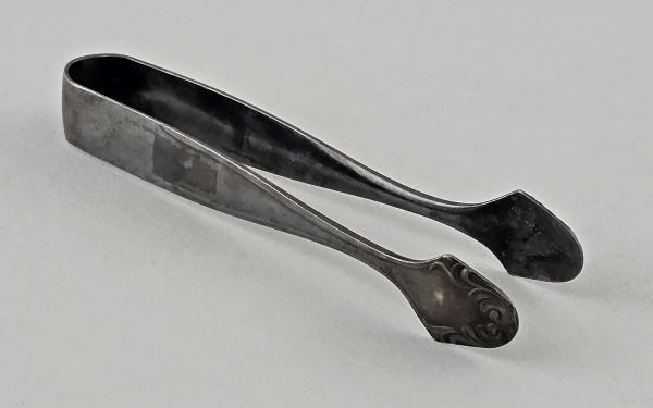 Versilberte Zuckerzange WMF Akanthusrelief L 10 cm