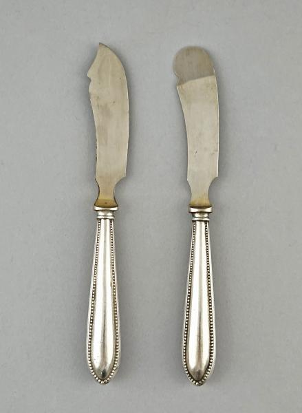 Silbernes Käse- und Buttermesser