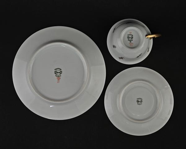 Gedeck Sammeltasse Thomas Bavaria Art déco