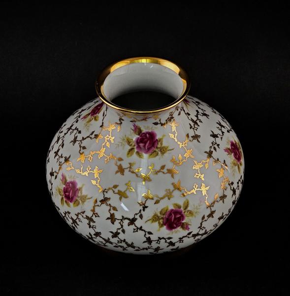 Vase Klasterec Tschechien Rosendekor