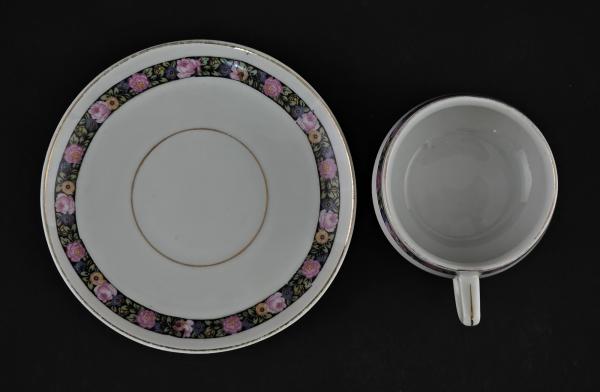 Mokkatasse Rosenbordüre