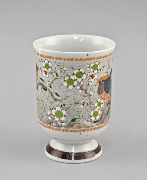 Kakaobecher Biedermeier beschädigt