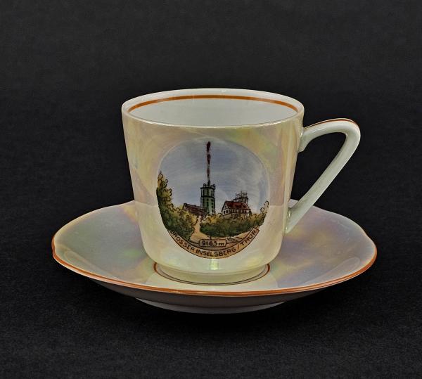 Andenken Mokka-Tasse Grosser Inselsberg / Thüringen