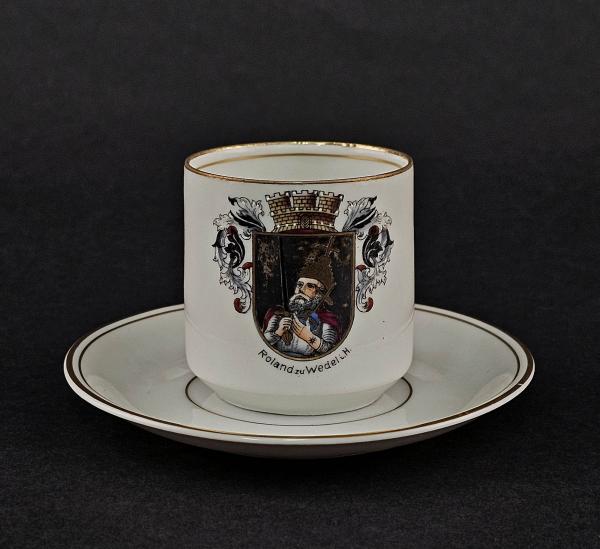 Andenken Mokka-Tasse Roland zu Wedel i. H.
