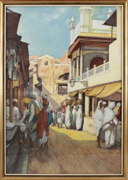 Unbekannt, Orientalische Straßenszene