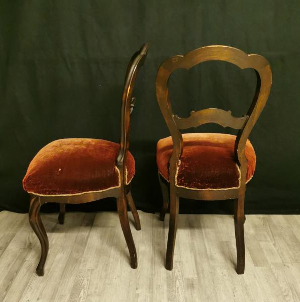 Satz 2 Stühle Spätbiedermeier