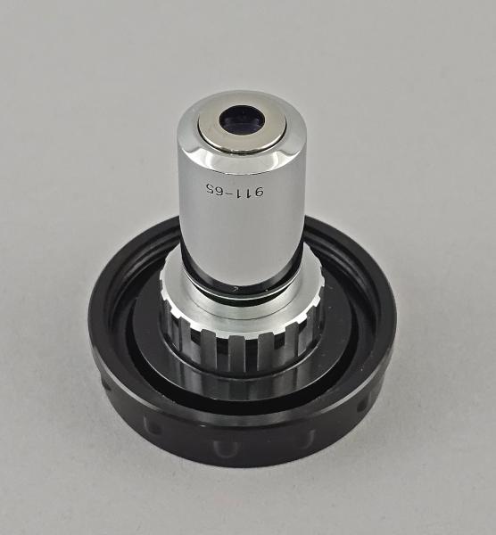 Mikroskop-Objektiv Carl Zeiss Jena Planachromat 10/0,25 160/- RMS Muster?