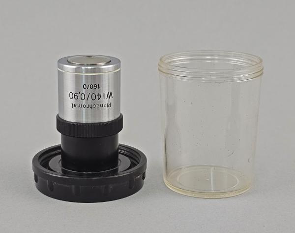Mikroskop-Objektiv Carl Zeiss aus Jena Planachromat WI 40/0,90 160/0 RMS Wasserimmersion