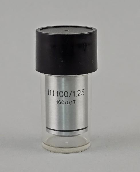 Mikroskop-Objektiv Carl Zeiss Jena HI 100/0,25 160/0,17 RMS