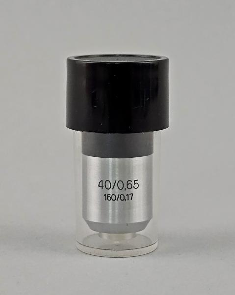 Mikroskop-Objektiv Carl Zeiss Jena 40/0,65 160/0,17 RMS