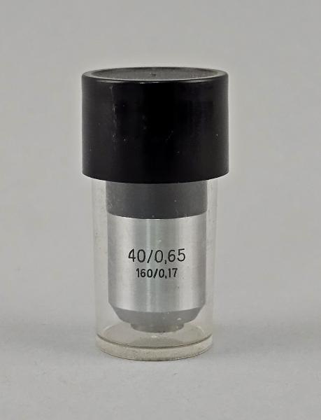 Mikroskop-Objektiv Carl Zeiss Jena 40/0,65 160/0,17 RMS