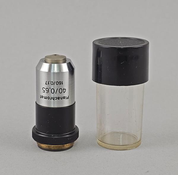 Mikroskop-Objektiv Carl Zeiss Jena Planachromat 40/0,65 160/0,17 RMS
