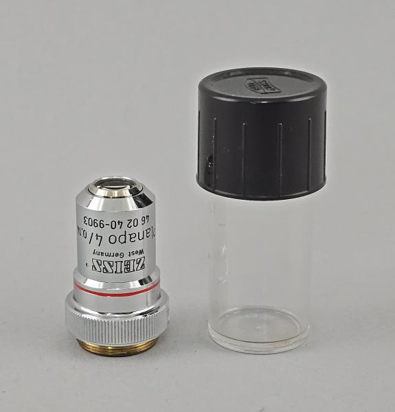 Mikroskop-Objektiv Zeiss West Planapo 4/0,14 160/- 460240-9903 RMS