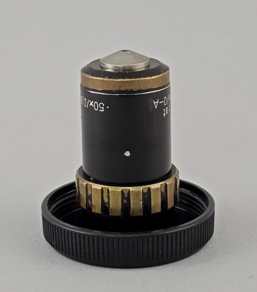 Mikroskop-Objektiv Carl Zeiss Jena Planachromat 50x/0,80 ∞/0-A M25