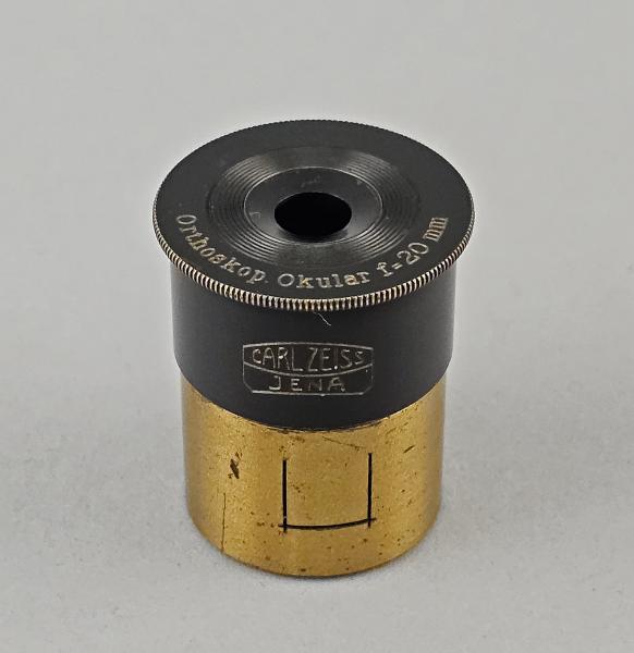 Carl Zeiss Jena Mikroskop Orthoskop Okular f=20mm 24,5mm