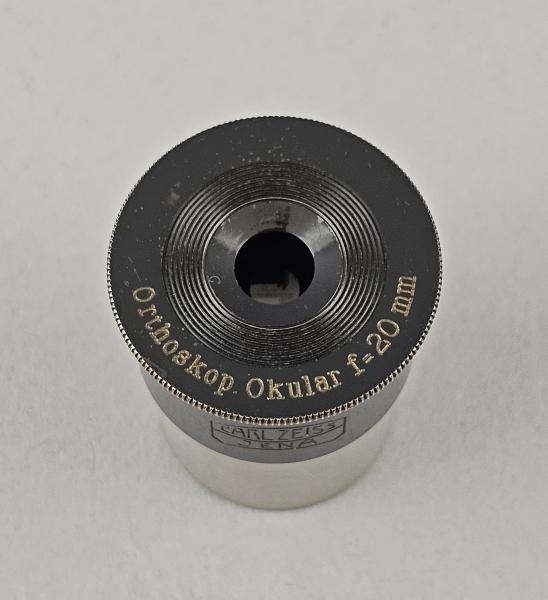 Carl Zeiss Jena Mikroskop Orthoskop Okular f=20mm 24,5mm