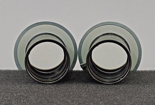 Mikroskop-Okular Paar Carl Zeiss aus Jena GF-P 10x 20 Pol Brille Fadenkreuz 23,2mm