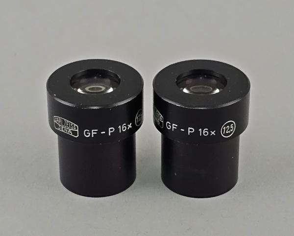 Mikroskop-Okular Paar Carl Zeiss Jena GF-P 16x 12,5 23,2mm