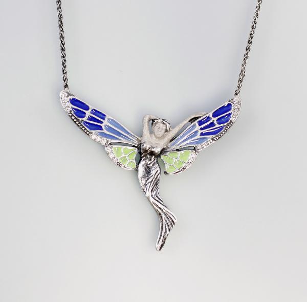emailliertes Collier Elfe Swarovski