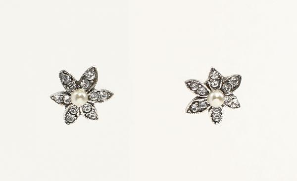 Ohrringe Swarovski Steine und Perle