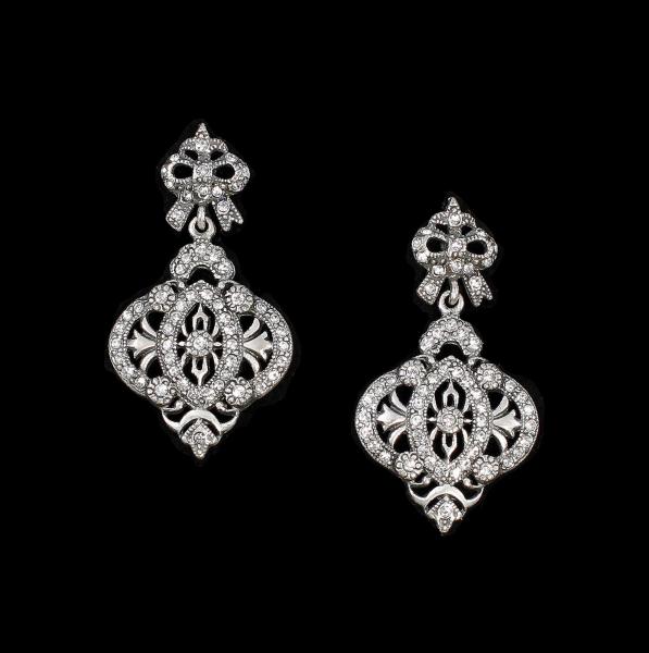 Historismus Ohrringe Swarovski Steine