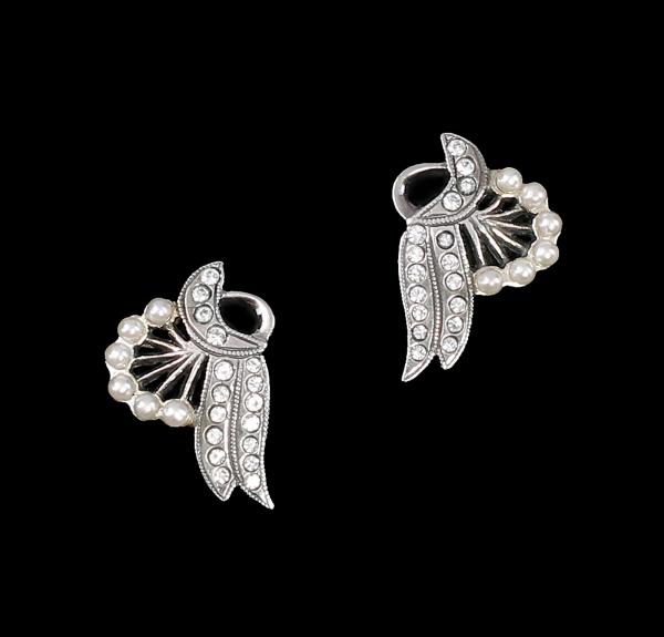 Ohrringe Swarovski Steine und Perlen