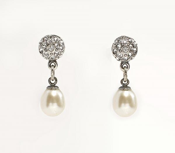 Ohrringe Swarovski Steine und Perlen