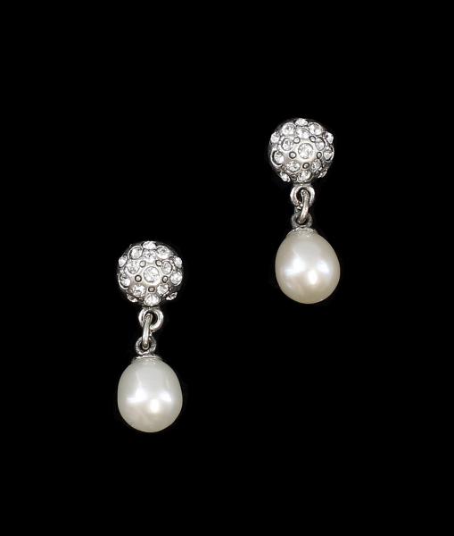 Ohrringe Swarovski Steine und Perlen