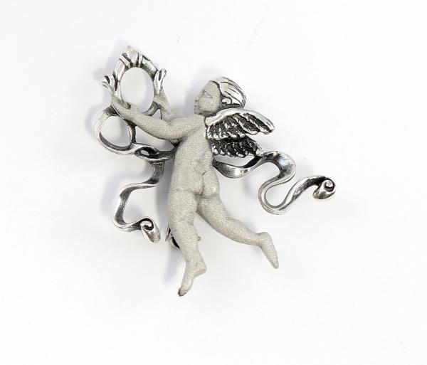 Jugendstil Brosche Putto