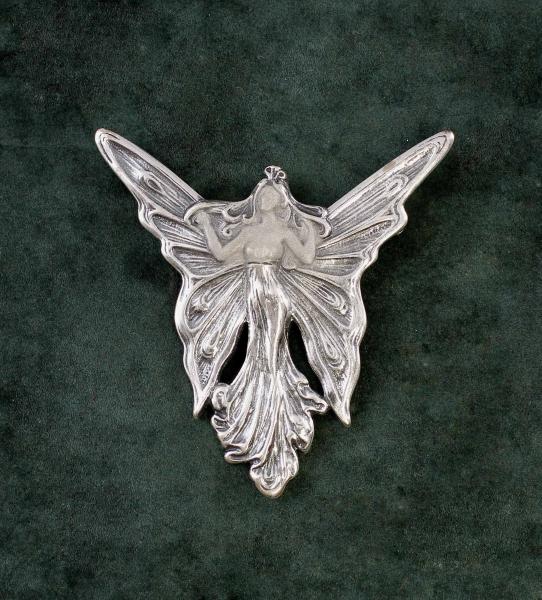 Jugendstil Brosche Elfe