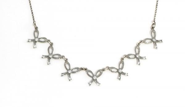 Schleifen Collier Swarovski