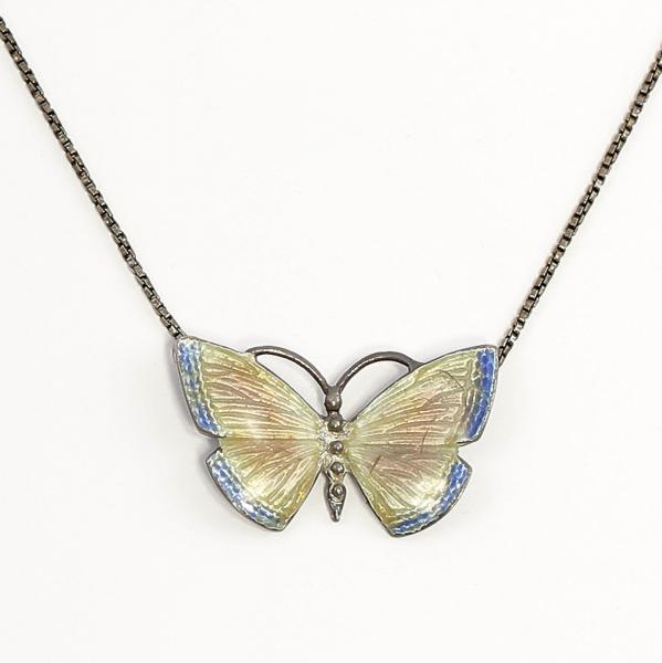 emailliertes Collier Schmetterling