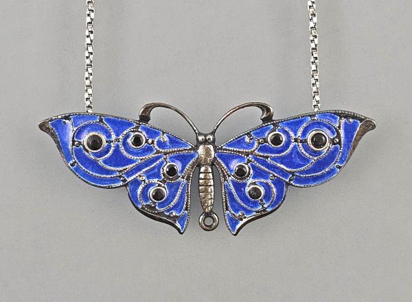 emailliertes Collier Schmetterling