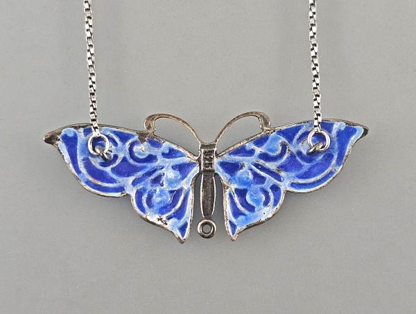 emailliertes Collier Schmetterling